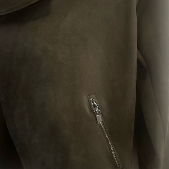 T Tahari suede feel open jacket - Picture 5 of 8